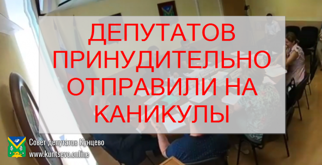 Депутатов отправили в отпуск июль и август