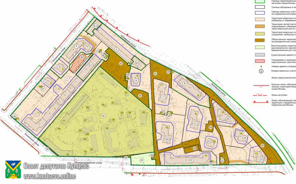 На публичные слушания вынесут проект межевания 21 квартала Кунцево.